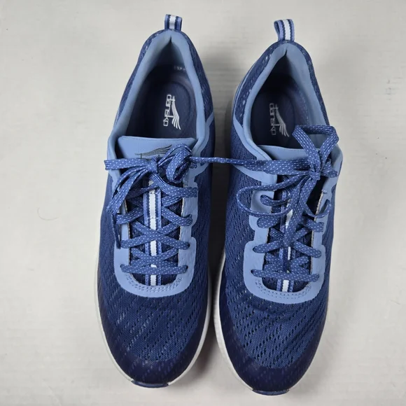 Dansko Sky Blue Mesh Laceup Lightweight Comfort Walking Sneakers Size EU 40 US 9 - Picture 4 of 12